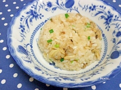 あさりの剥き身で味噌生姜風味炒飯